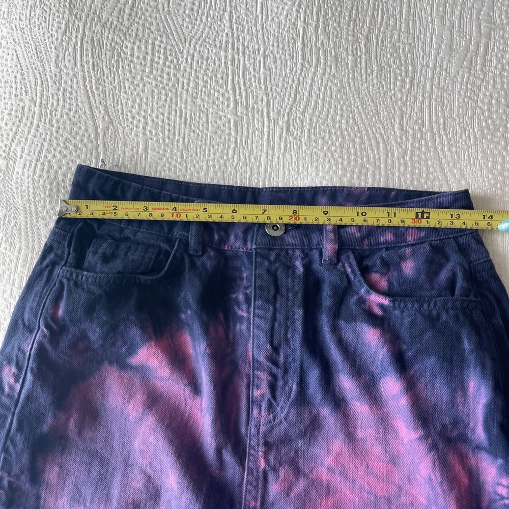 ASOS tie dye denim skirt size US 6 - Picture 5 of 8